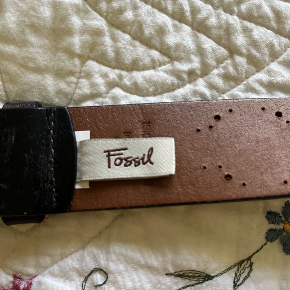 20% OFF BUNDLES! Fossil Leather Belt w/Metal. Bronze/Brown/Black. Women’s M - Picture 10 of 11